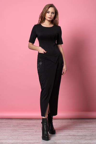 

Платье Style-Nika Фаворини  Черное 1096, Платье Style-Nika Фаворини 44 Черное 1096