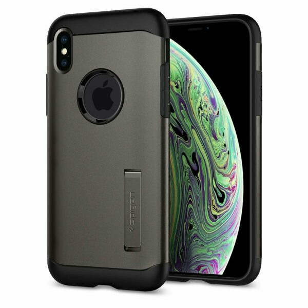 

Защитный чехол Spigen SGP Slim Armor для Apple iPhone XS - Gunmetal