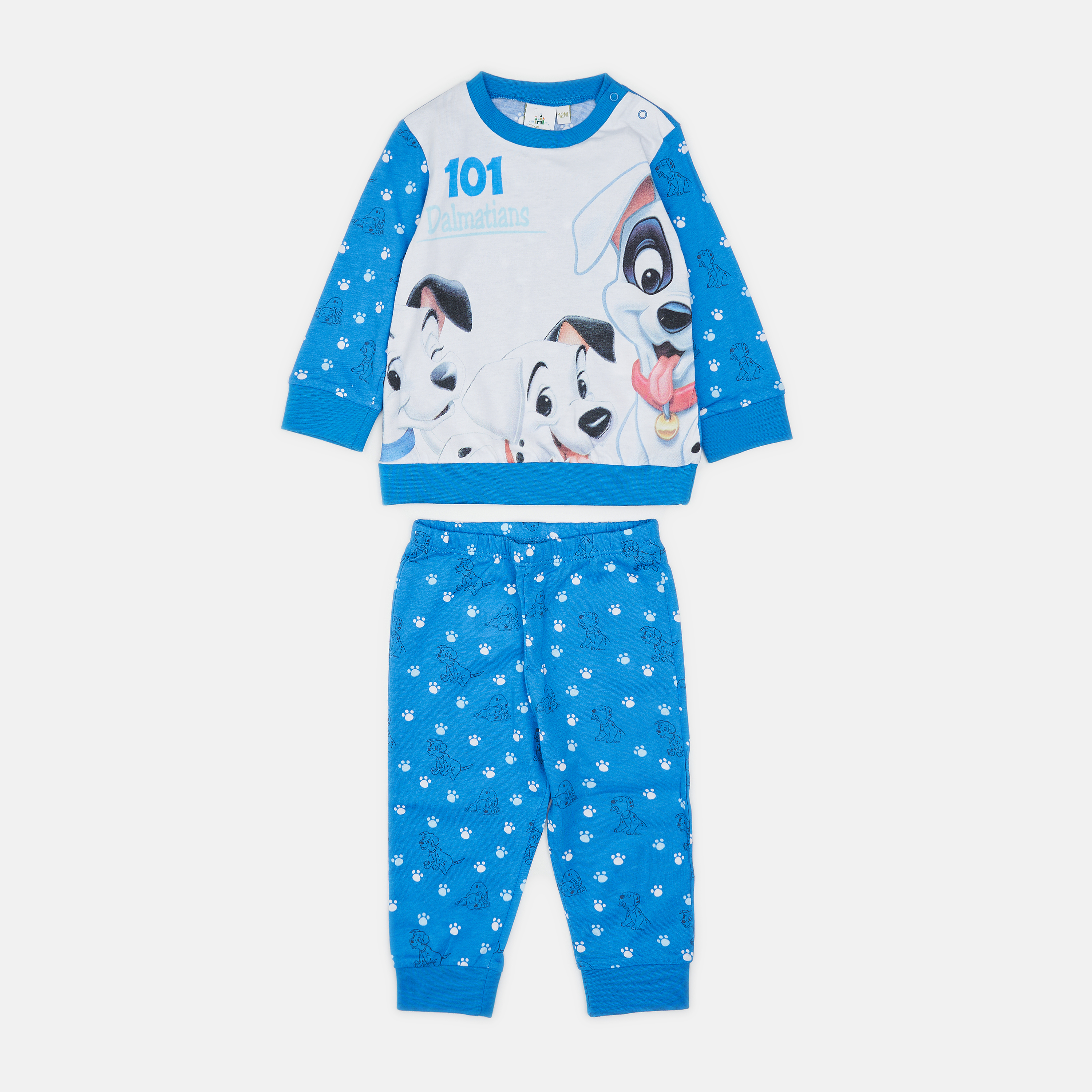 

Пижама (футболка с длинными рукавами + штаны) Disney Dalmatiens QE0586.I06 74 см Blue