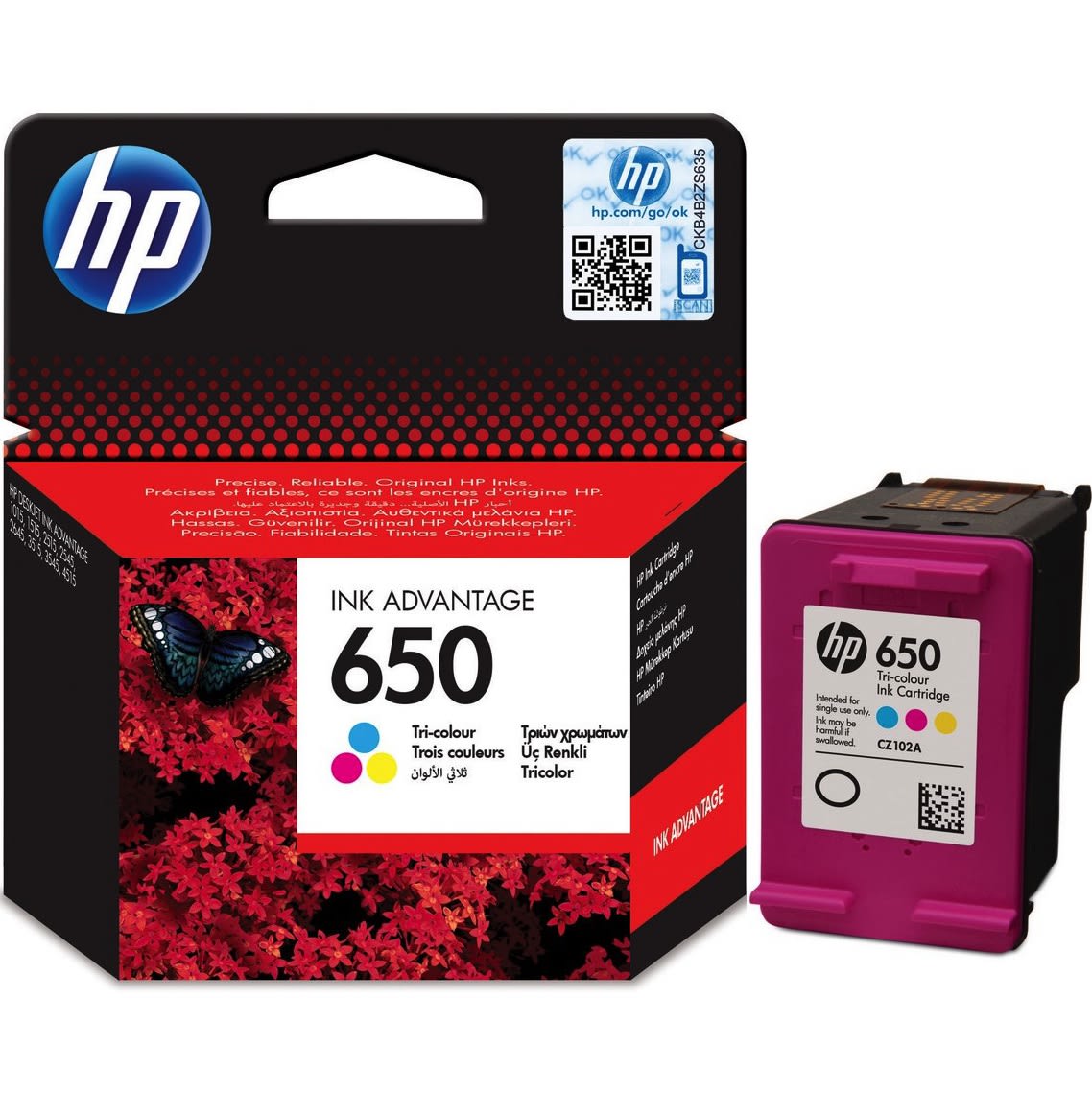 Картридж для HP DeskJet Ink Advantage 2545 HP 650 Color CZ102AE ...