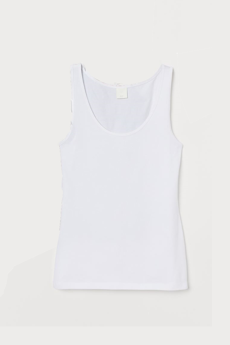 

Облегающая майка H&M M Белый