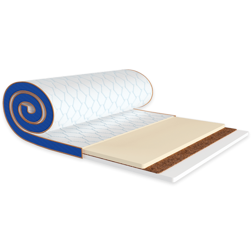 

Матрас-топпер EMM Sleep&Fly mini MEMO 2в1 KOKOS стрейч 140x190 90-Е-M