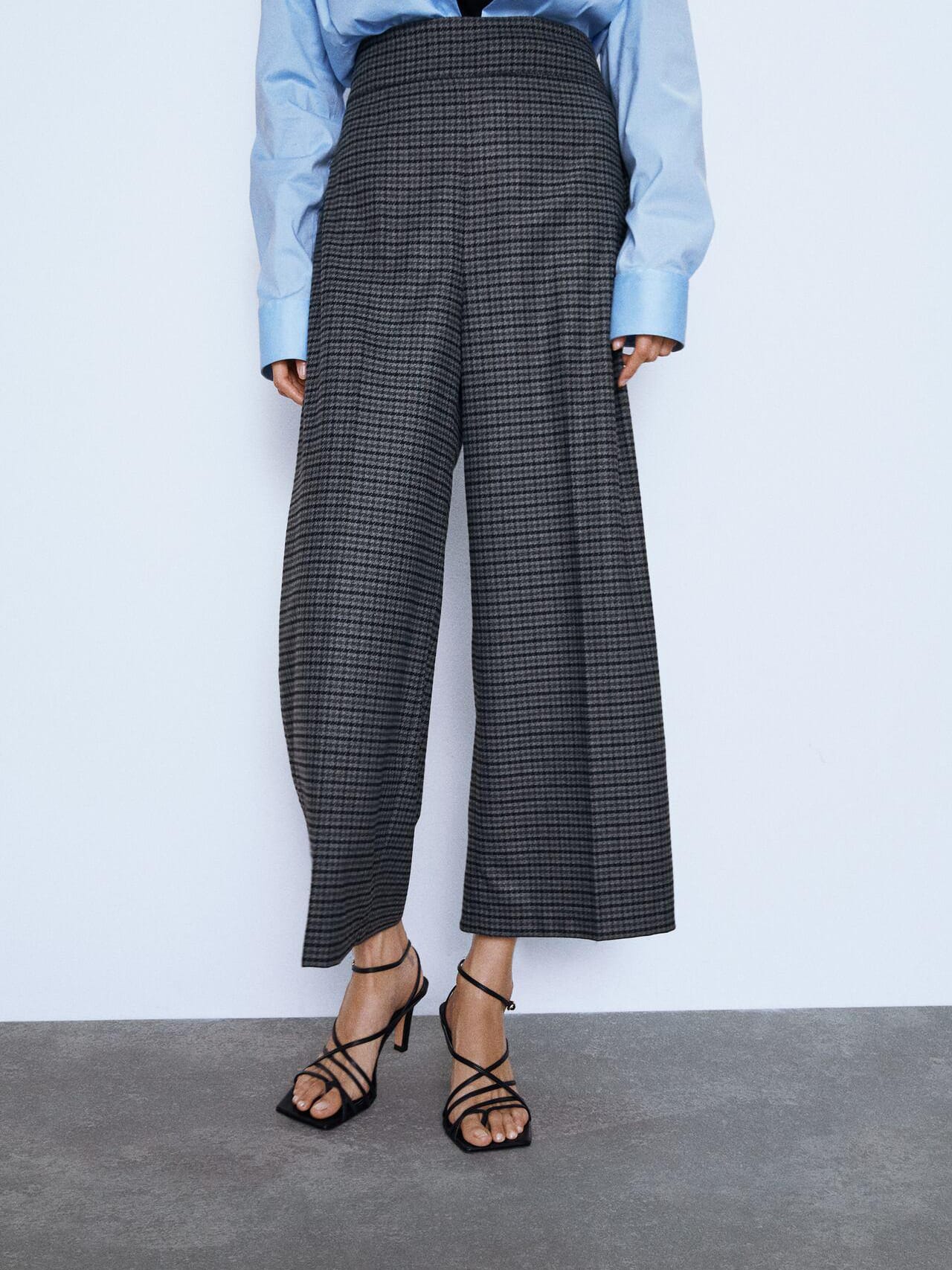 

Брюки Zara XAZ238711SZSS  Серые с черным, Брюки Zara XAZ238711SZSS XL Серые с черным