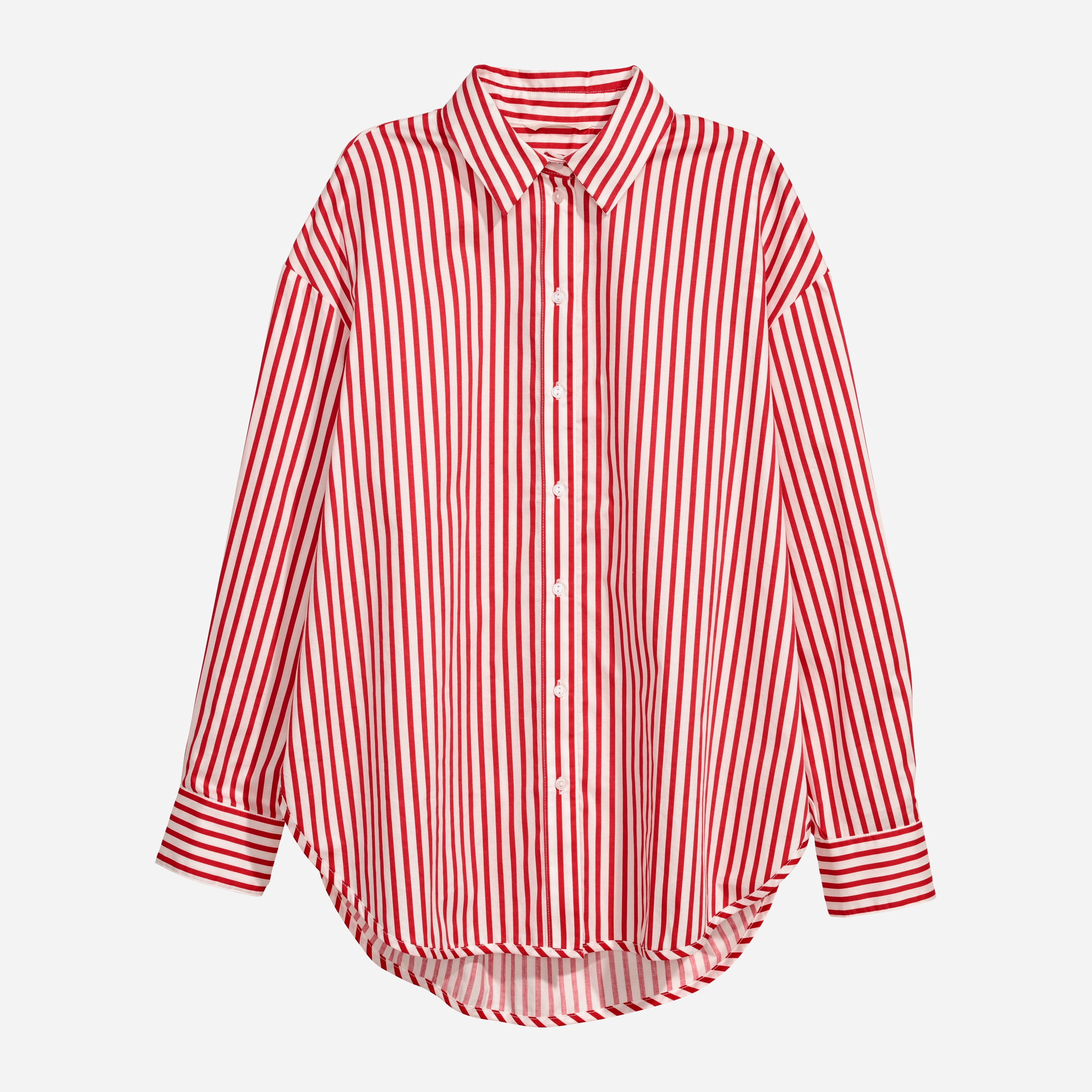

Рубашка H&M XAZ098741RFIS  Белая с красным, Рубашка H&M XAZ098741RFIS 40 Белая с красным