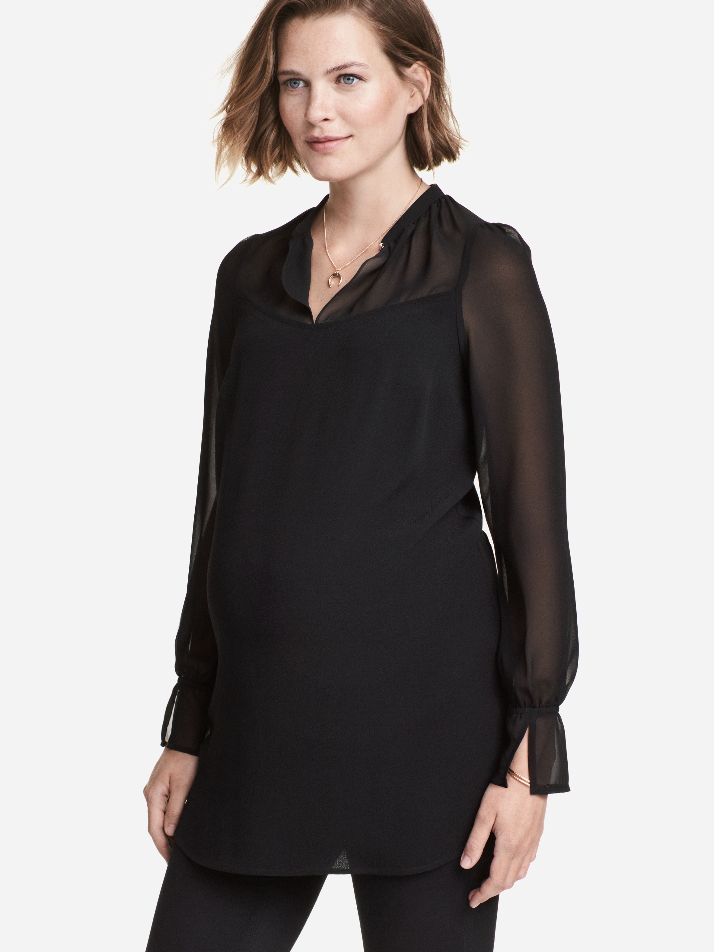 

Блузка для беременных H&M Mama XAZ052459BZUJ  Черная, Блузка для беременных H&M Mama XAZ052459BZUJ S Черная