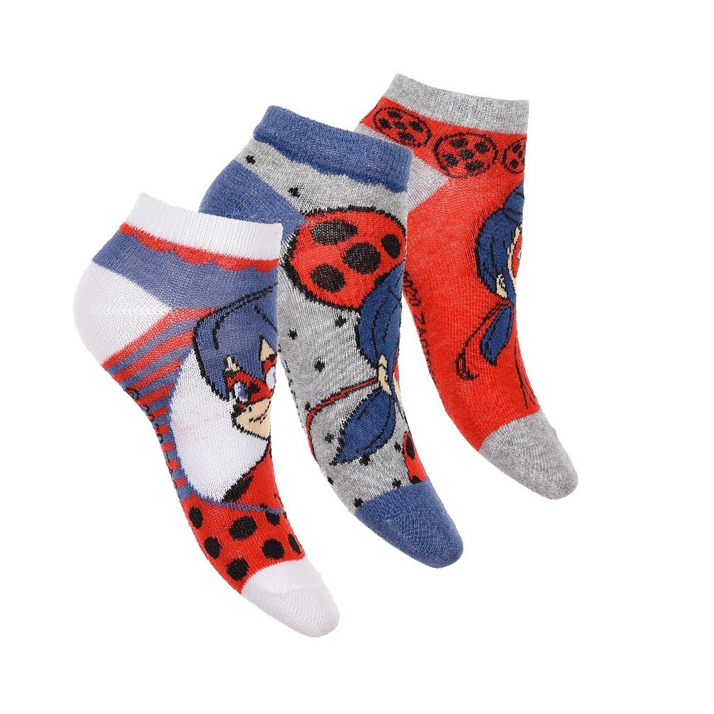 

Носки 3 пары Disney Miraculous Ladybug (Леди Баг и Супер-Кот) 027/030 р Разноцвет ET06341