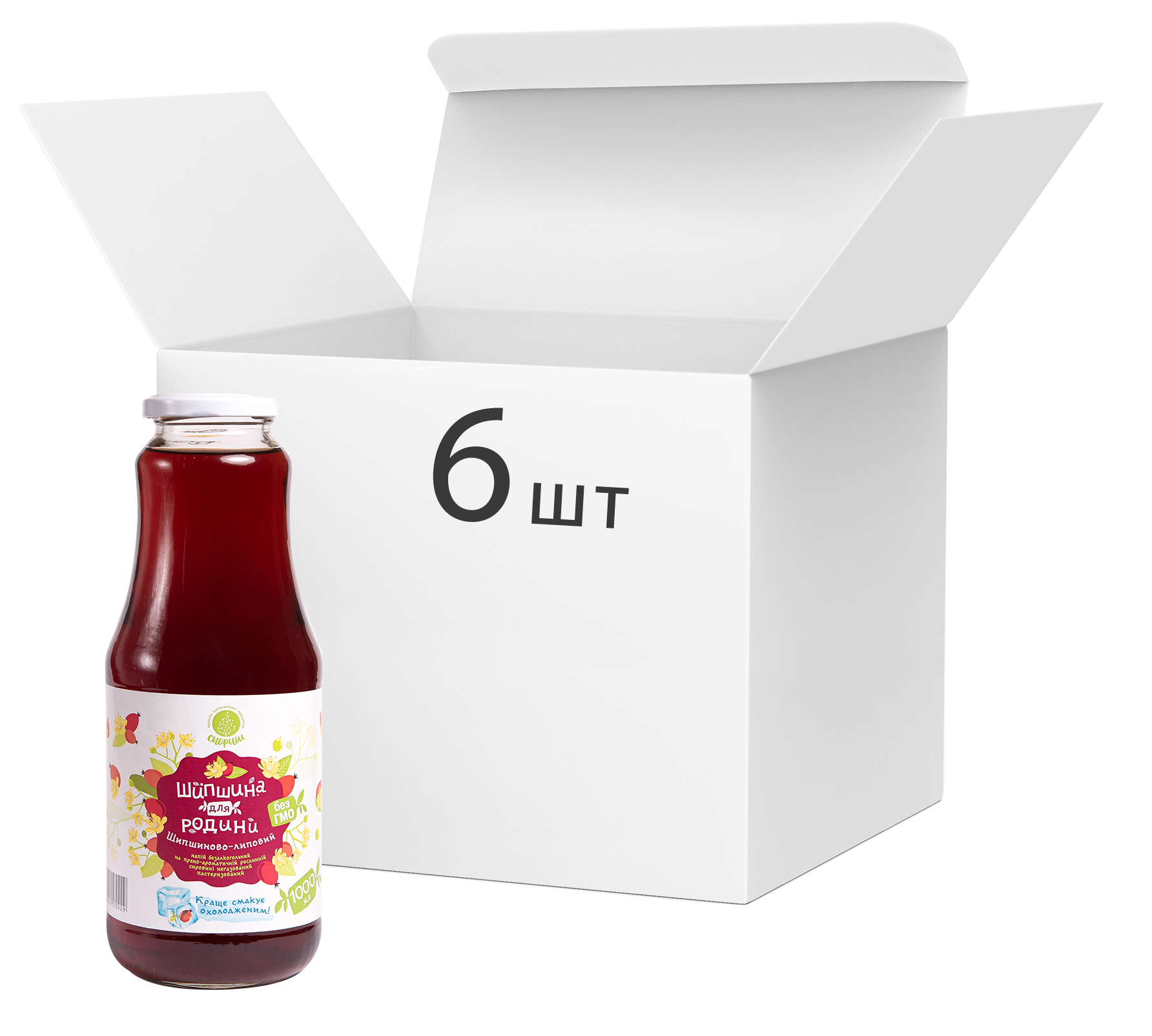 Акція на Упаковка напитка безалкогольного на пряно-ароматическом растительном сырье Спориш Шиповниковый-липовый негазированного пастеризованного 1000 мл х 6 шт (4820216570229) від Rozetka UA