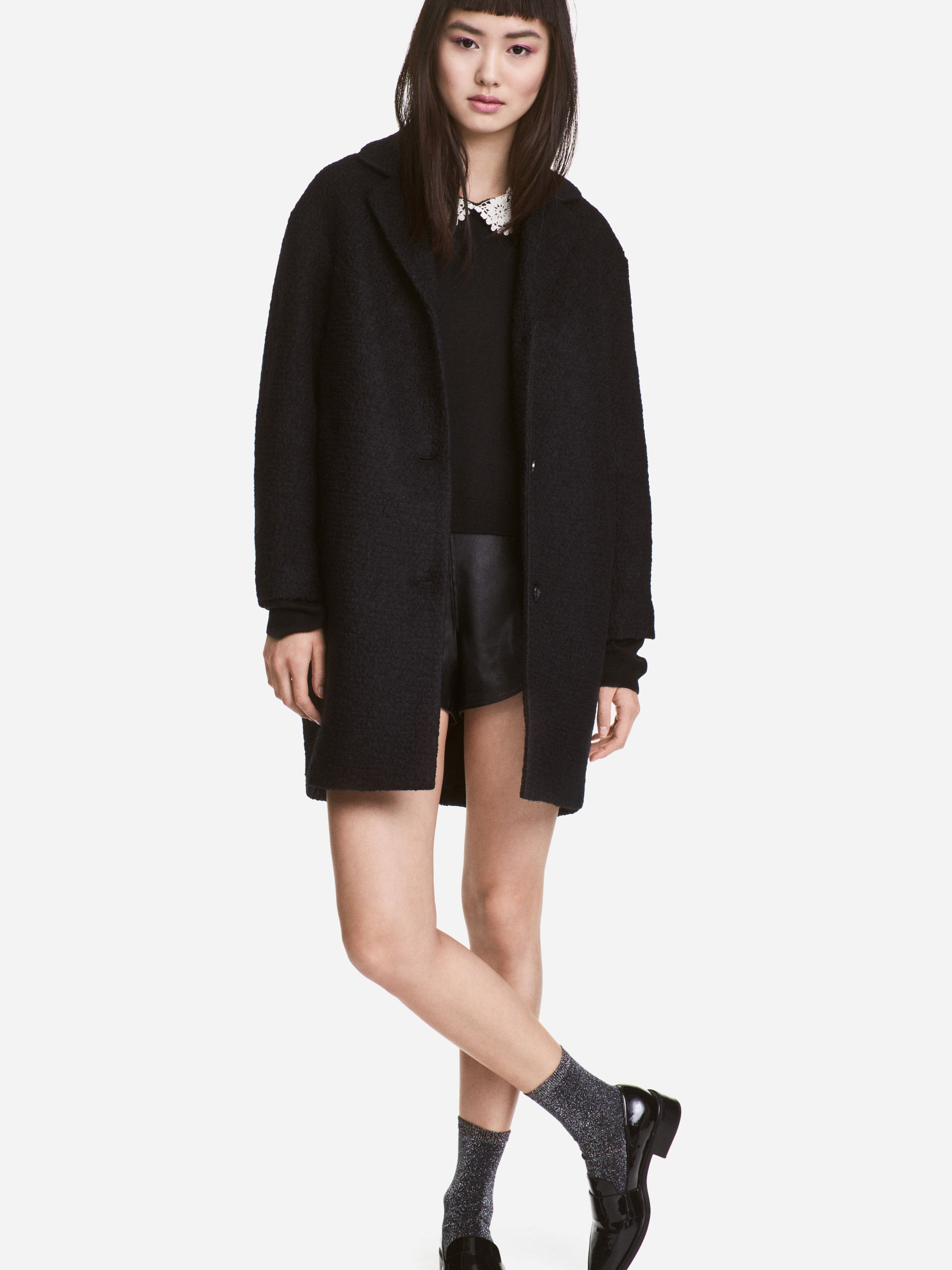 

Пальто H&M Divided XAZ155824YFGS 46 Черное