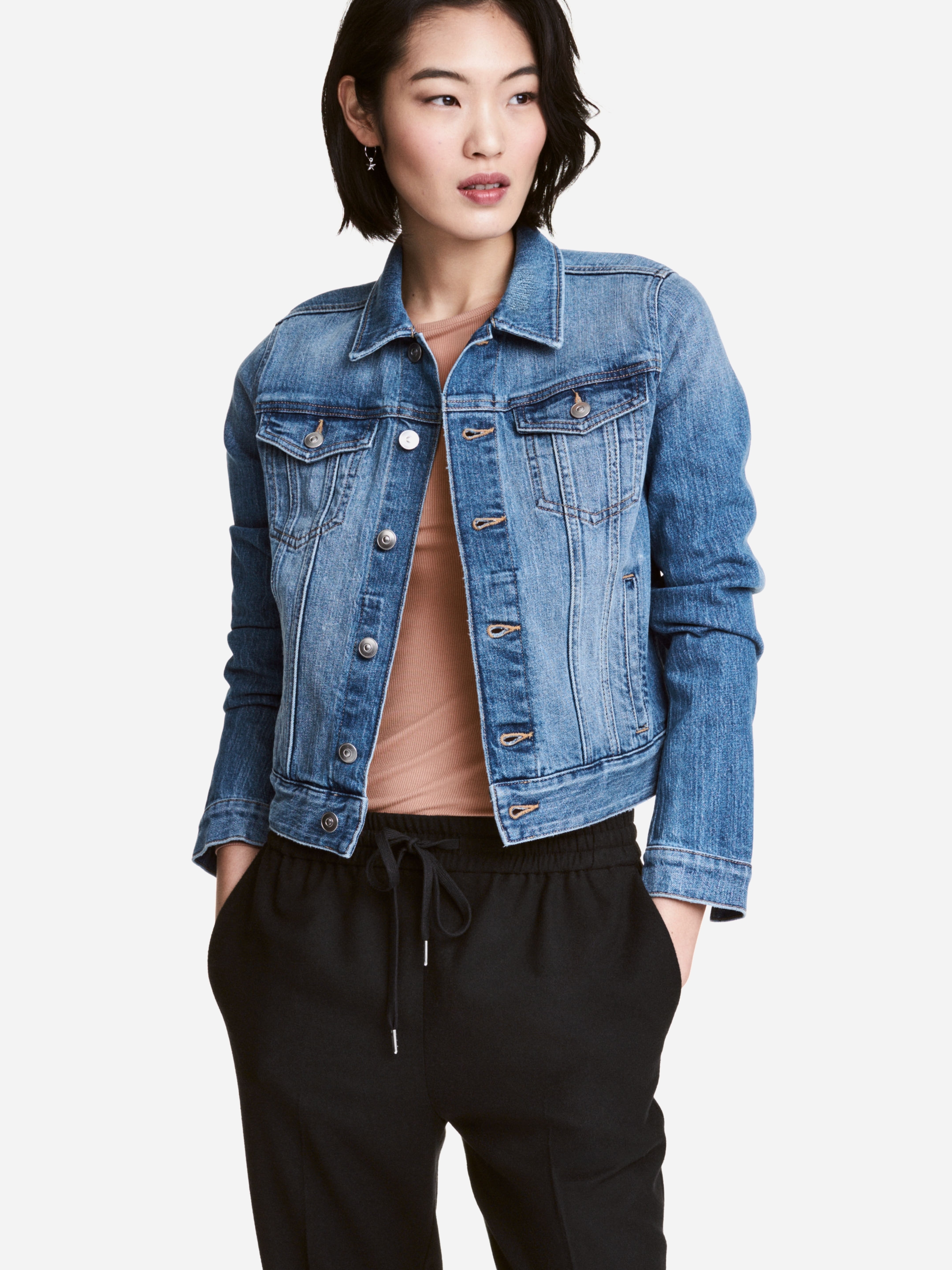 

Джинсовая куртка H&M XAZ155824FKEO 40 Синяя