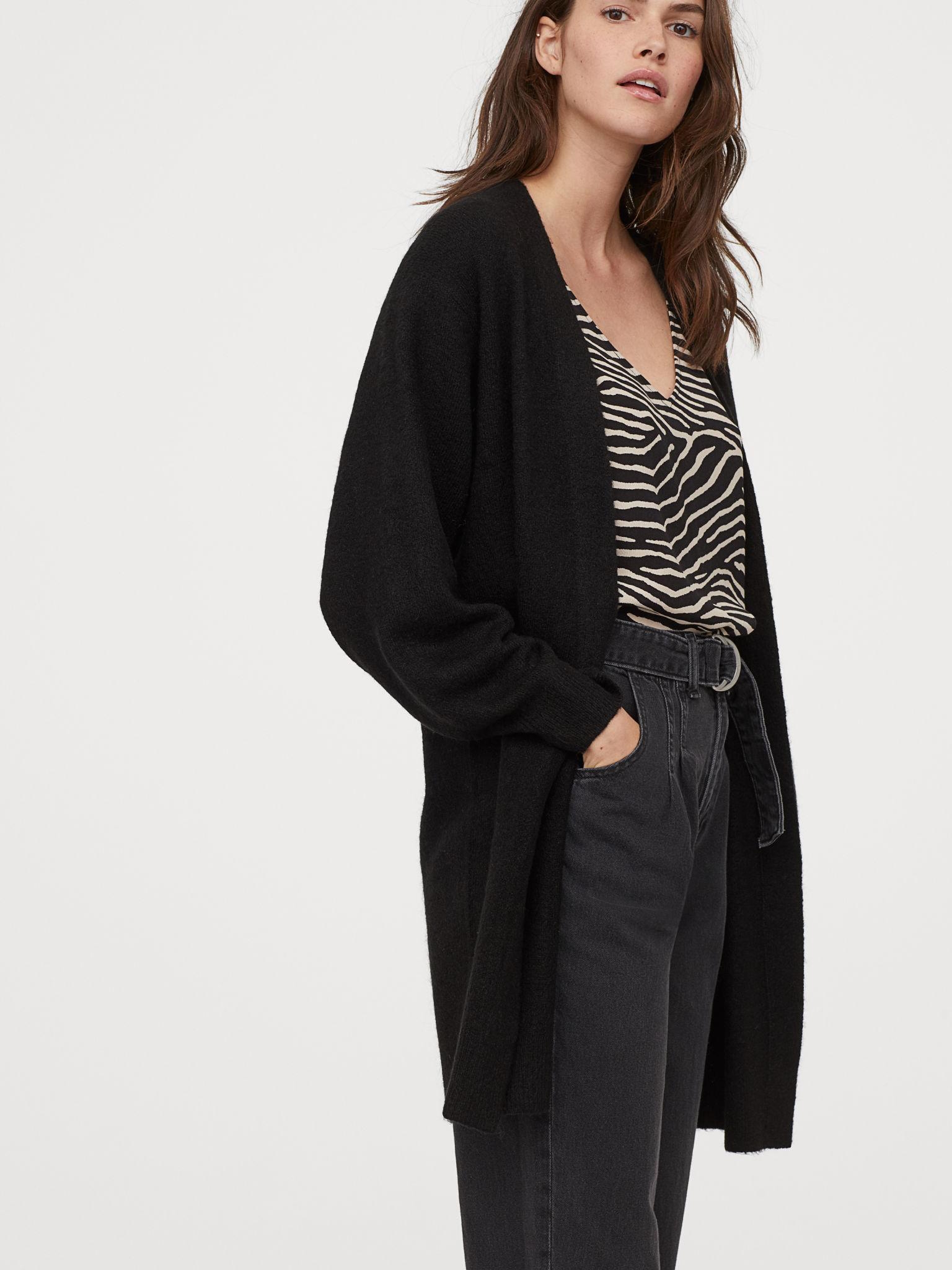 

Кардиган H&M XAZ174030XIQW M Черный