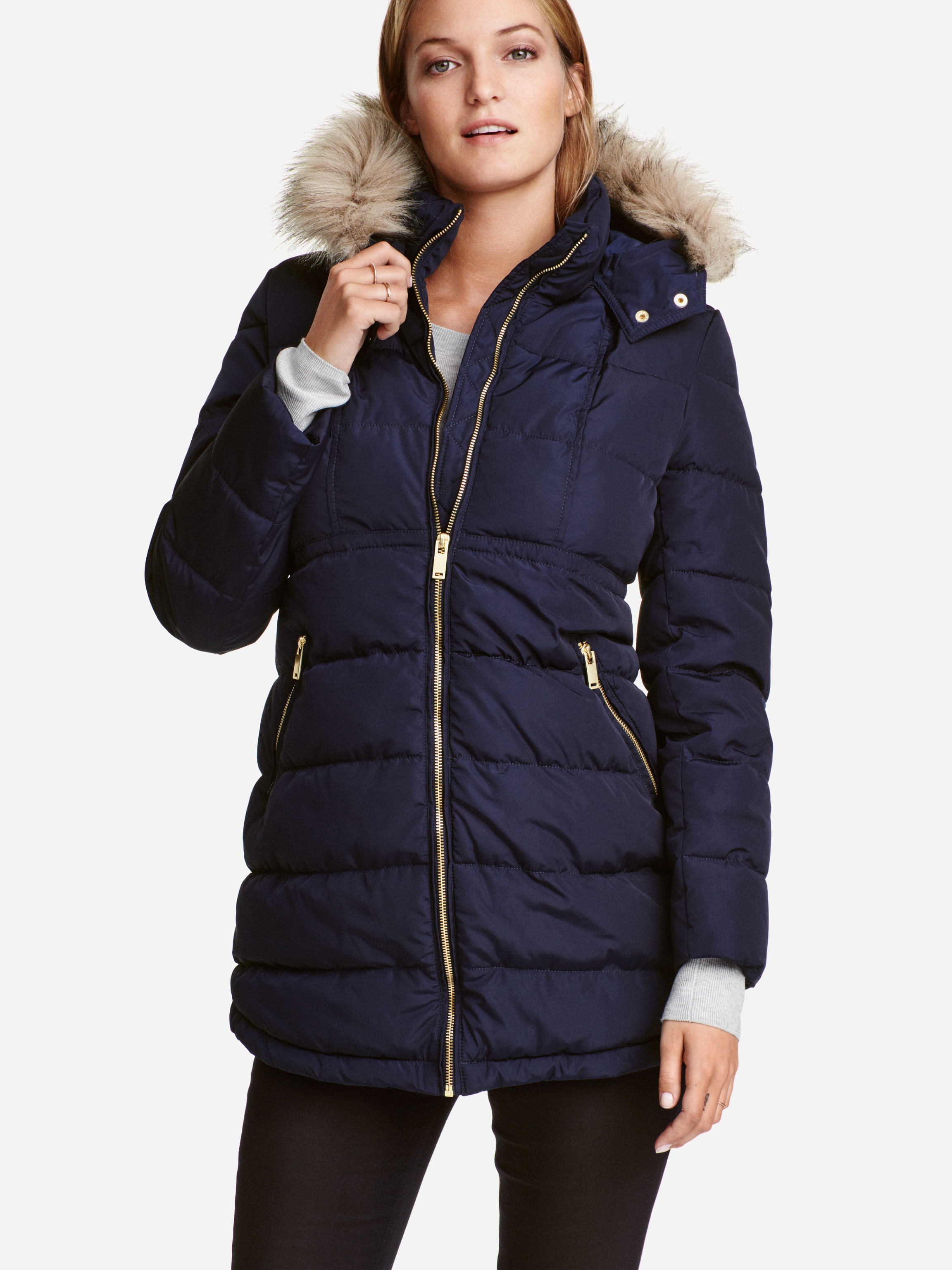 

Куртка H&M XAZ159277ATZT L Темно-синяя