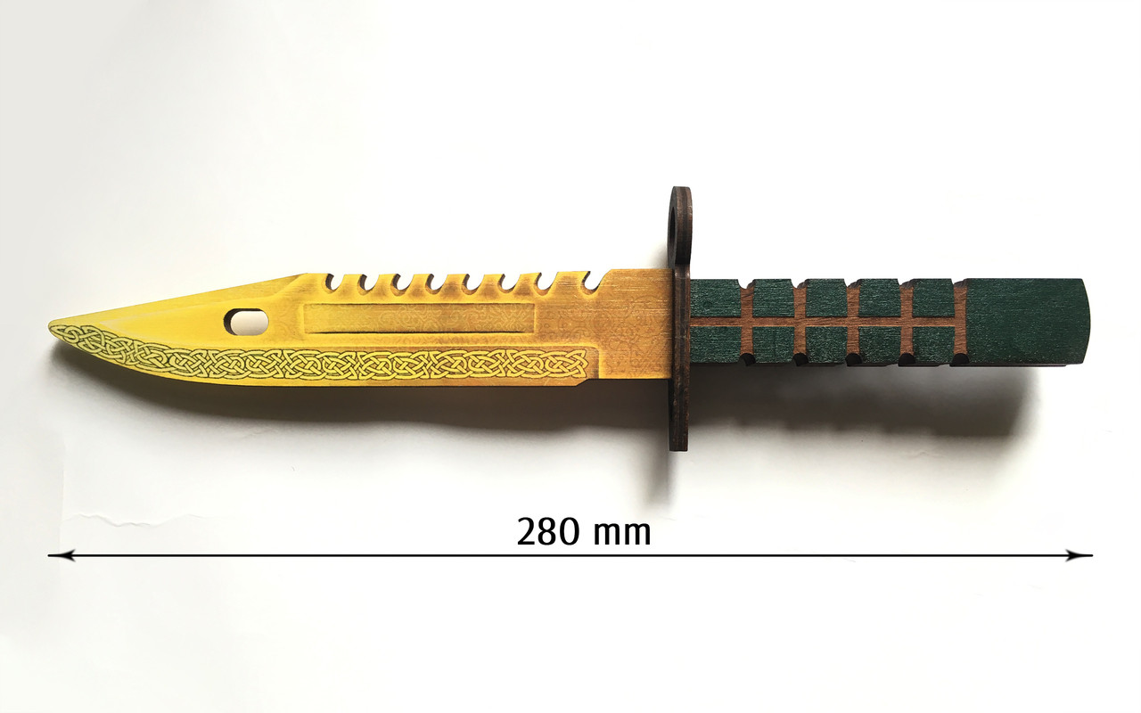 Штык-нож M9 bayonet деревянный под роспись