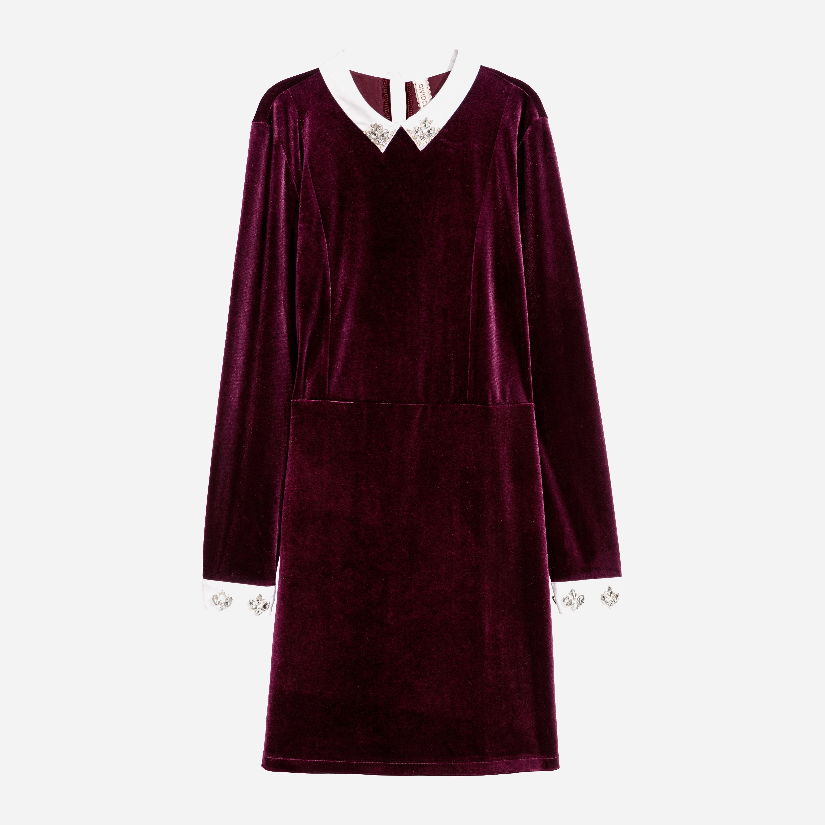 

Платье H&M XAZ160275FBEC 38 Фиолетовое с белым