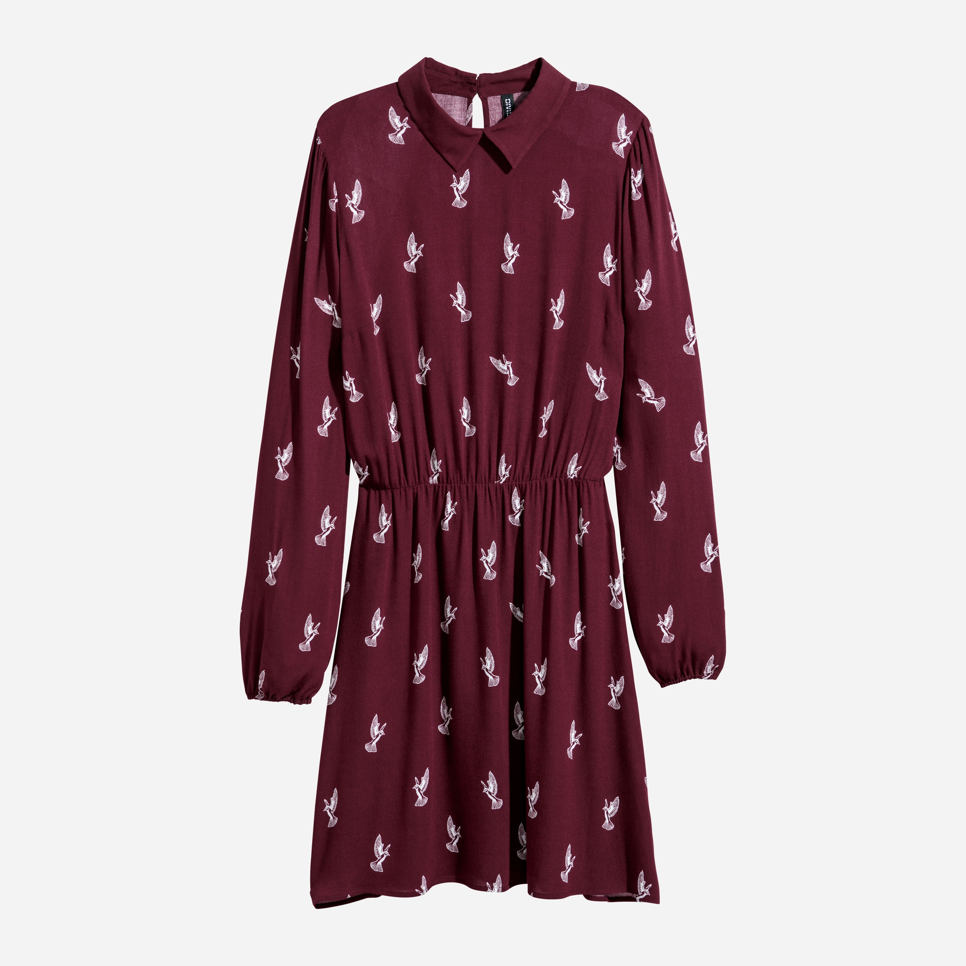 

Платье H&M XAZ128438PNGO  Бордовое с белым, Платье H&M XAZ128438PNGO 34 Бордовое с белым