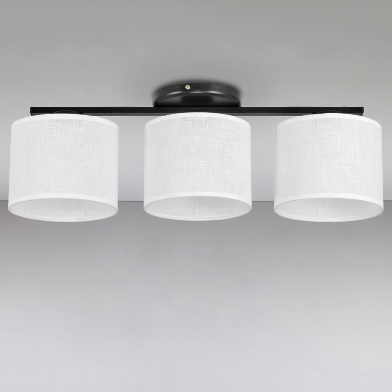 

Люстра потолочная Light House NM-14755/3 BK+WT E27 CT черная