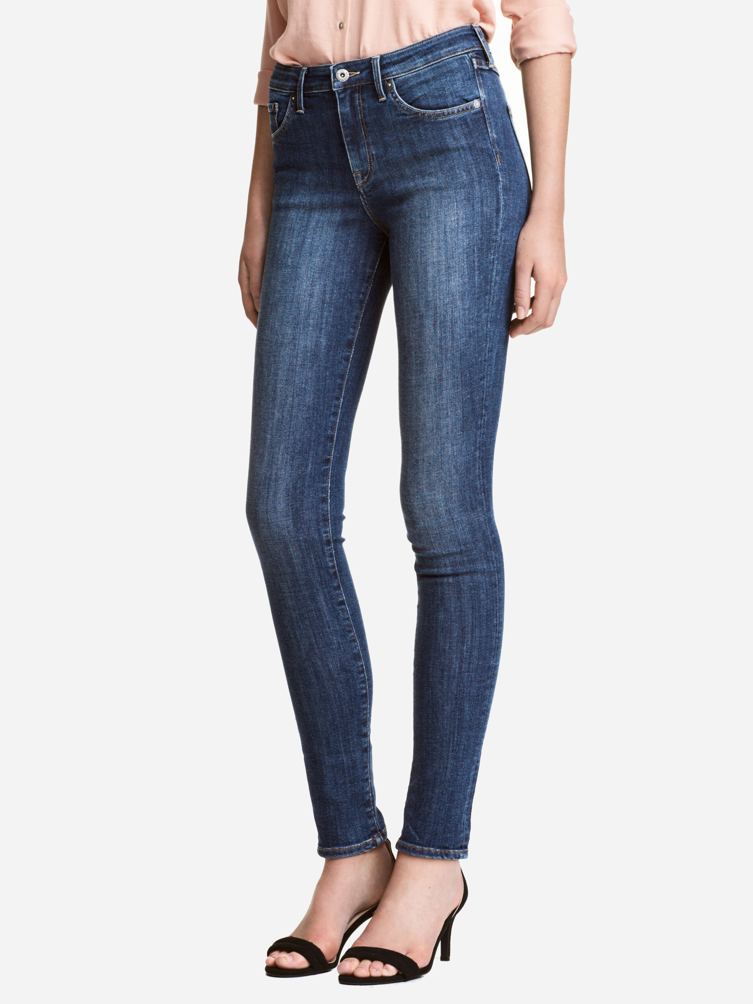 

Джинсы H&M 3991874-AAQJ 24/30 Темно-синие