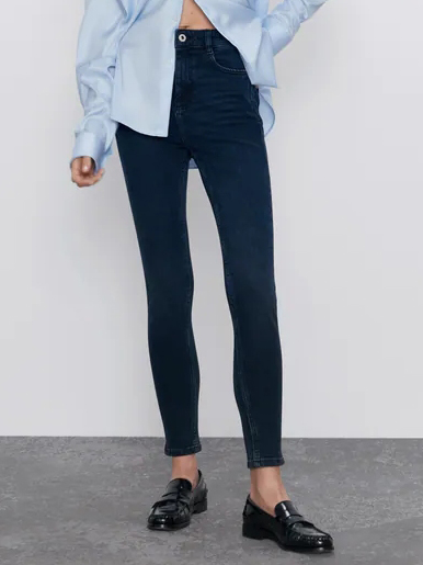 

Джинсы Zara 4083/022/030 40 Темно-синие