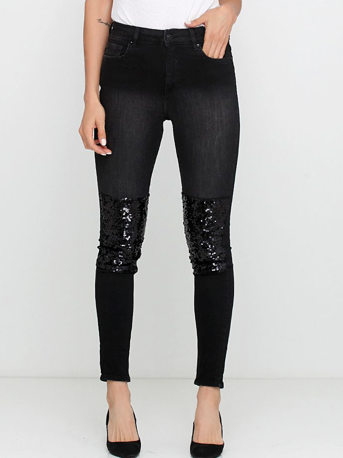 

Джинсы H&M 0595938_пайет._01  Черные, Джинсы H&M 0595938_пайет._01 32 Черные