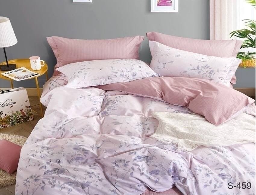 

Комплект постельного белья Люкс Сатин на молнии ЯРКАЯ ЛИСТВА S459 двуспальный 180*215, наволочки 50*70