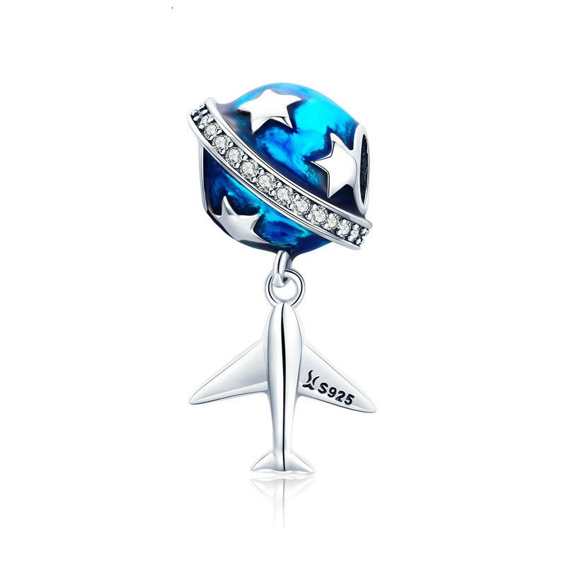 

Шарм FashionAir Самолёт и Звёзды серебро (925)