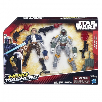 

Разборные фигурки 2в1 Хан Соло и Боба Фетт Машерс, Hasbro, Han Solo, Boba Fett, Mashers