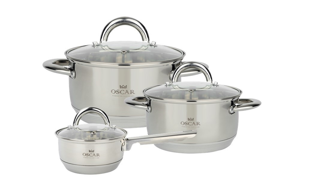 

Посуда Oscar Master 6ч ORS-4001 (ковш 1,0л; 1.7л; 3,15л)