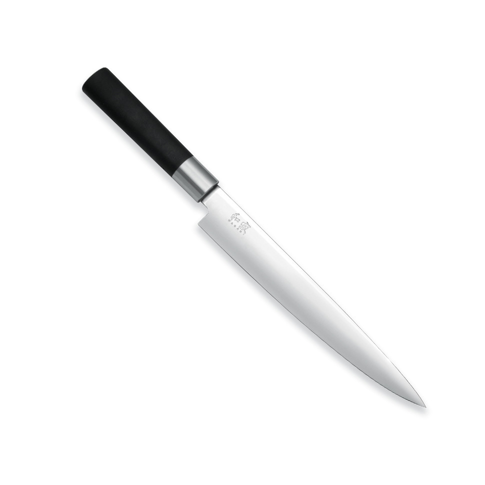 

Нож для тонкой нарезки KAI Wasabi Black 23 см