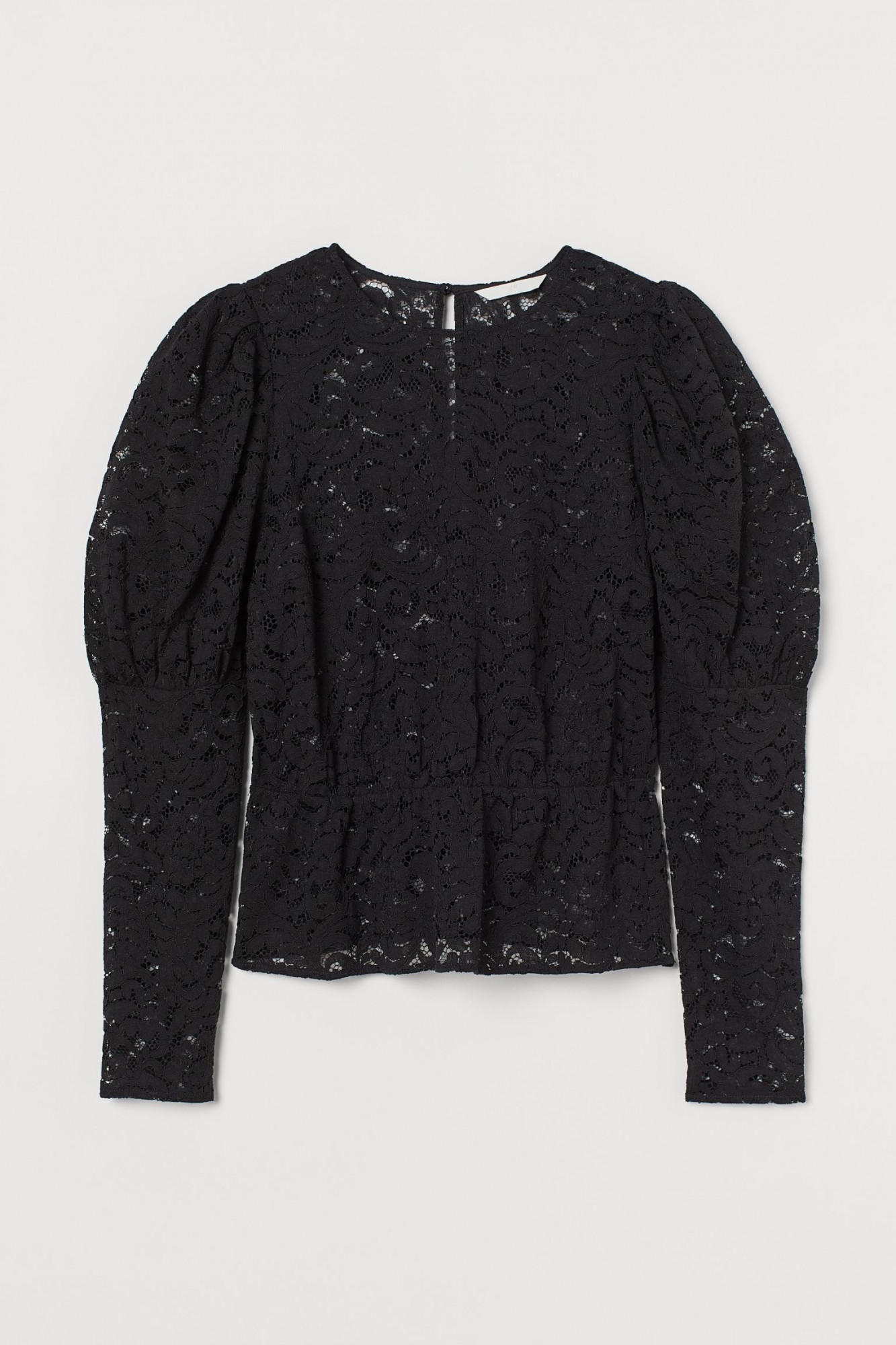 

Блуза кружевная H&M M черный 9260212dm