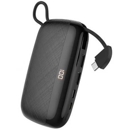 

Павербанк PowerBank Hoco Nimble Type-C S29 10000mAh |2USB/1Type-C 3A| Черный