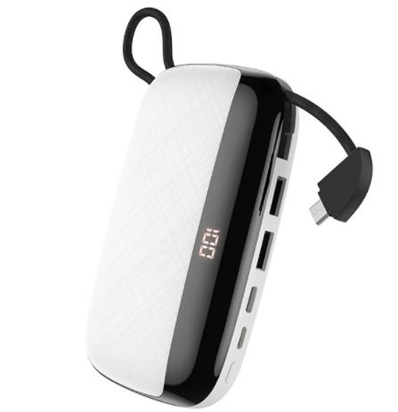 

Павербанк PowerBank Hoco Nimble Micro-USB S29 10000mAh |2USB/1Type-C 3A| Белый