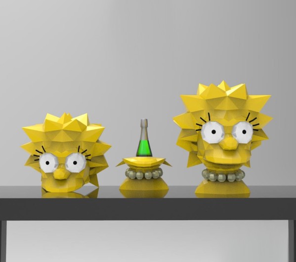 

Набор для создания 3D фигуры оригами Коробка для напитков Lisa Simpson Papercraft