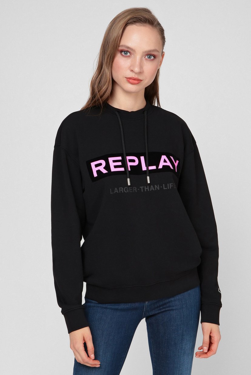 

Женский черный свитшот Replay  W3153B.000.21842, Женский черный свитшот Replay S W3153B.000.21842