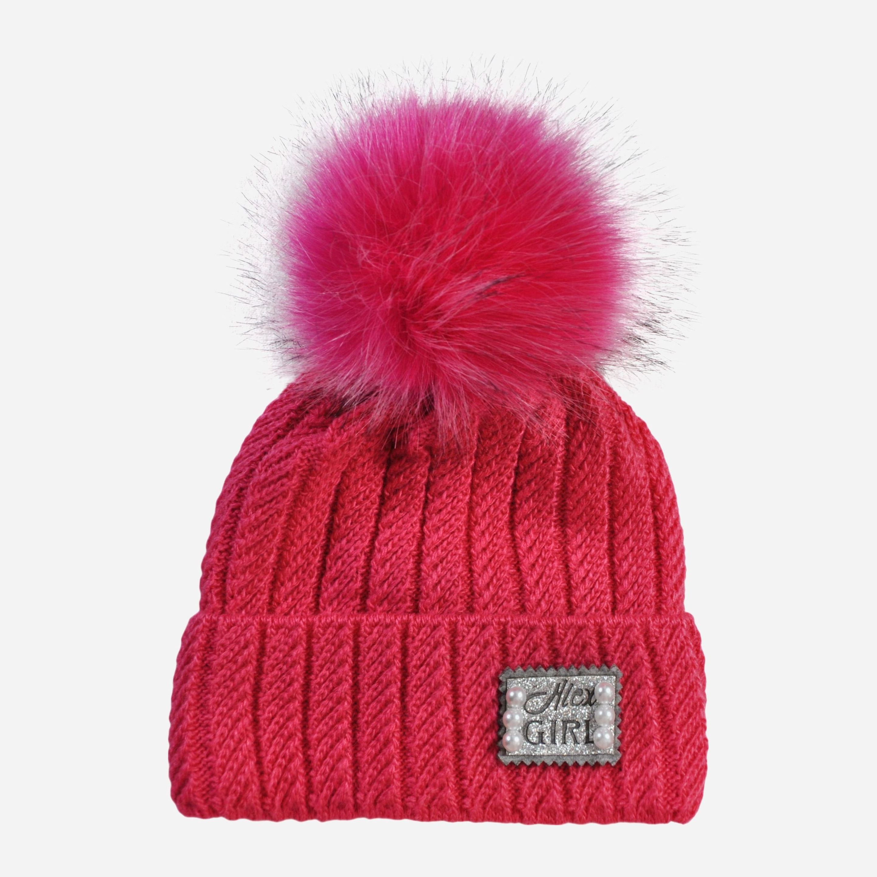 

Зимняя шапка Anmerino DSC_0094 50-52 см Малиновая