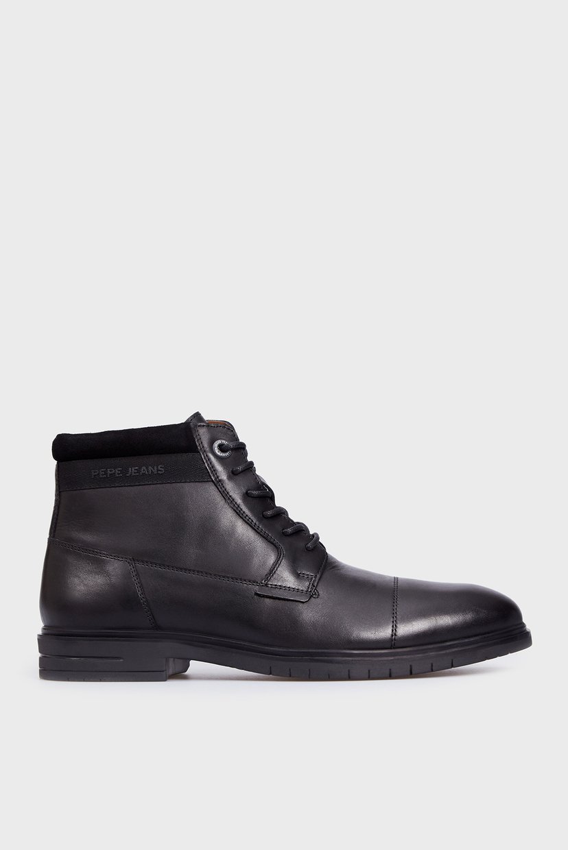 

Мужские черные кожаные ботинки THOMAS FLEX LTH Pepe Jeans 43 PMS50200