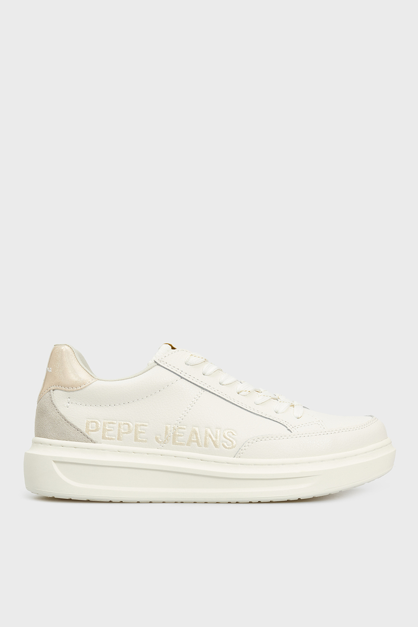 

Женские белые кожаные сникеры Pepe Jeans 39 PLS31151