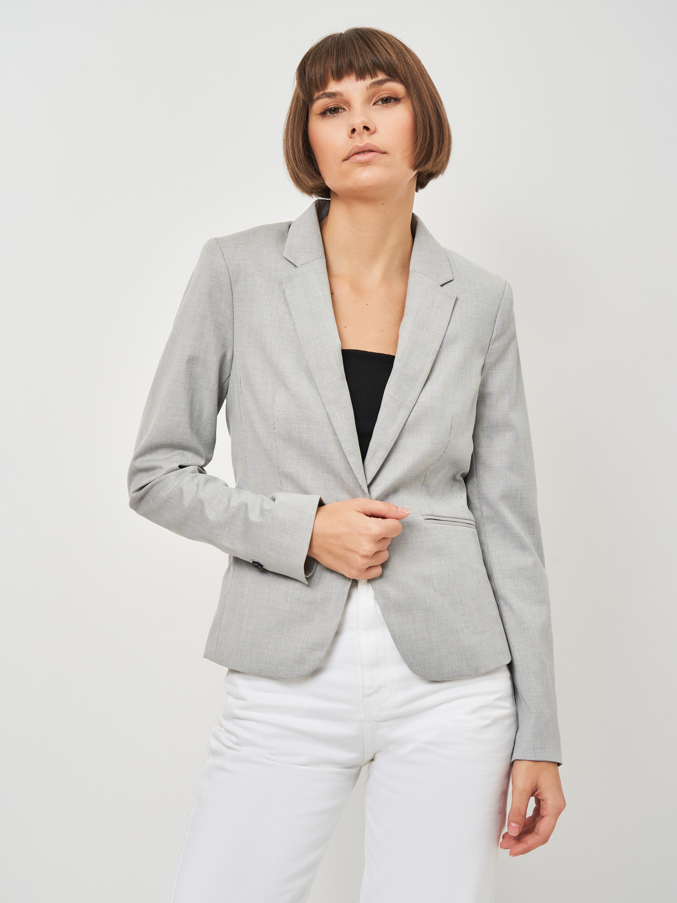 

Пиджак H&M 2307-5686019 34 Серый