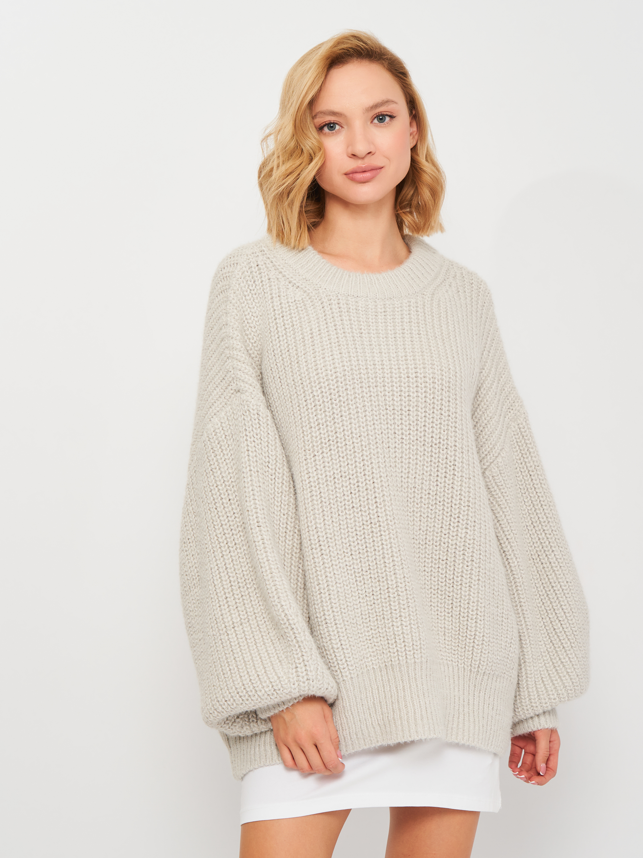 

Джемпер H&M 2008-9853212 XL Светло-серый