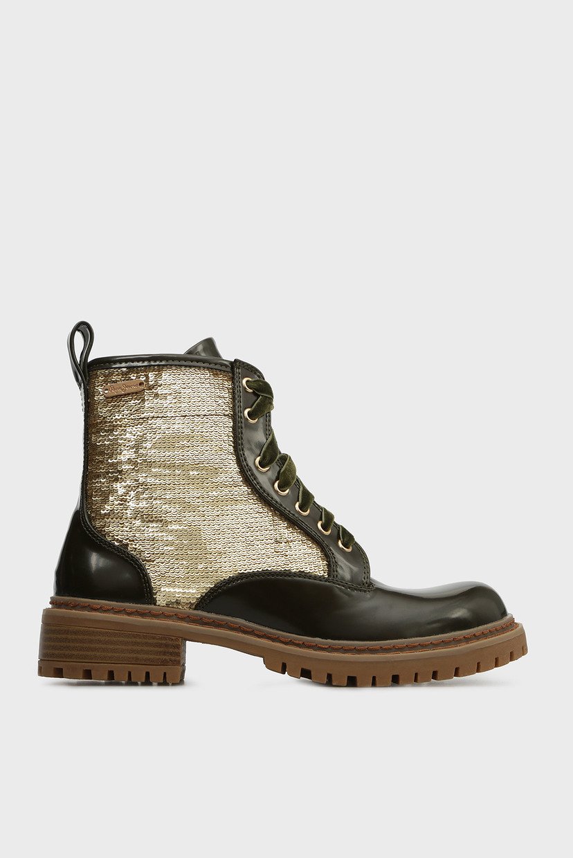 

Женские оливковые ботинки с пайетками Pepe Jeans 40 PLS50340