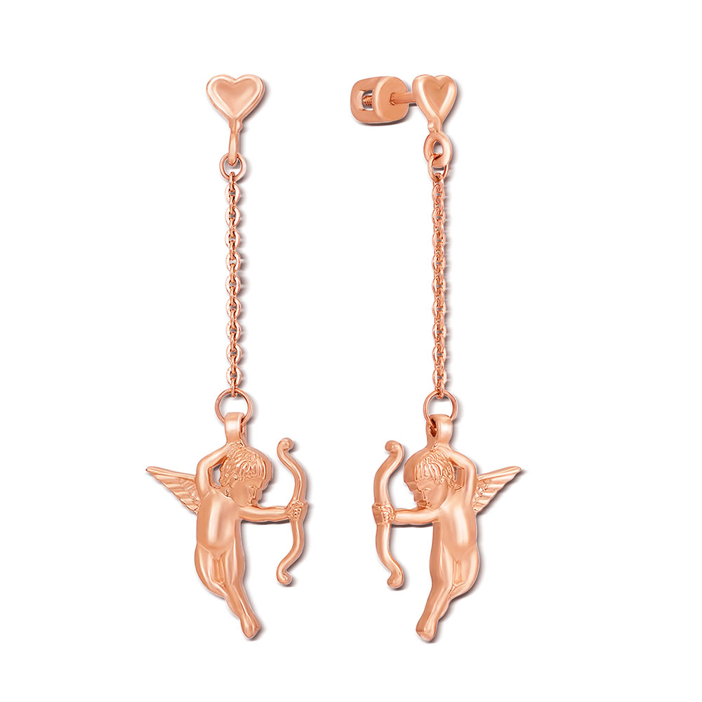 

Серьги-подвески из красного золота 000129823