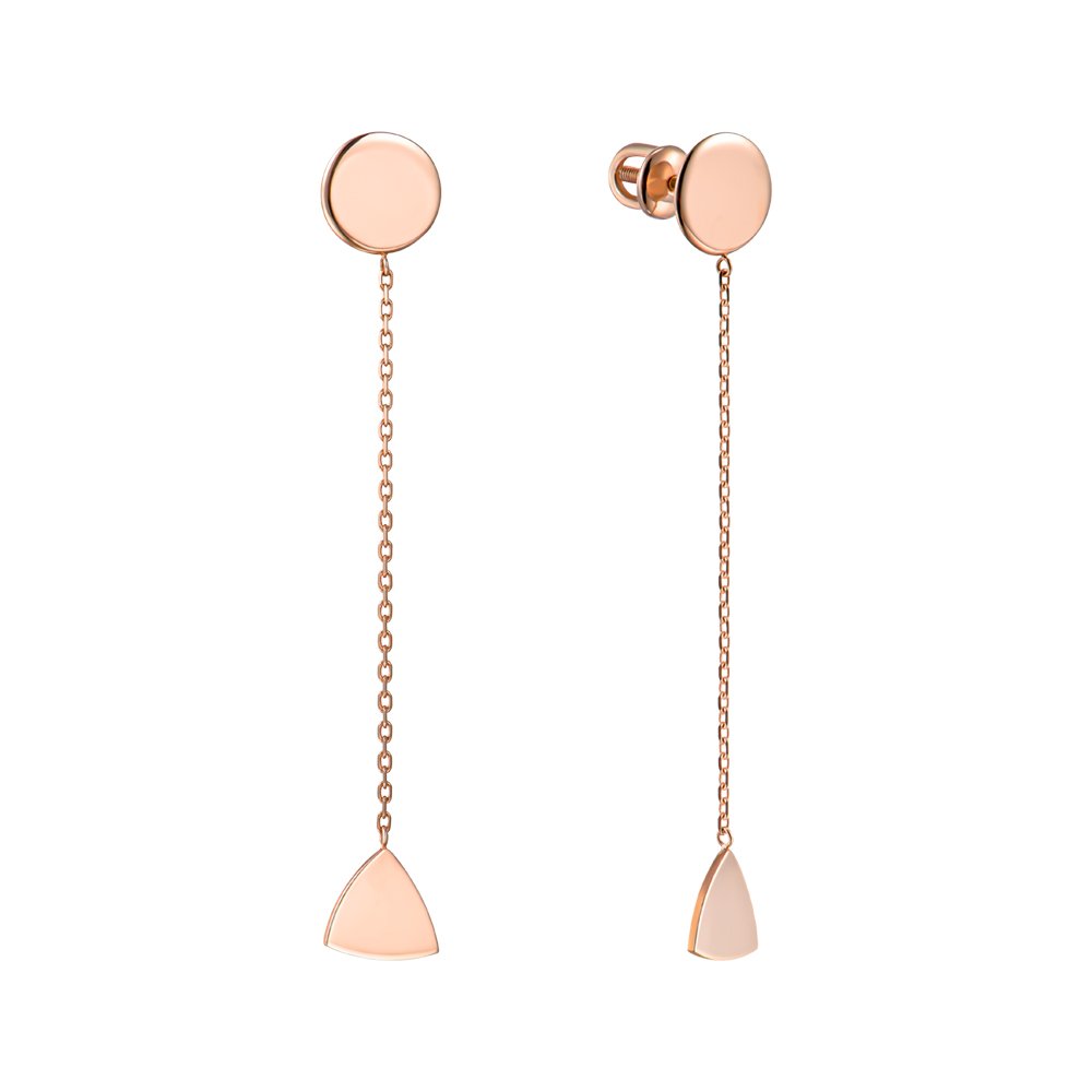 

Серьги-подвески из красного золота 000150481