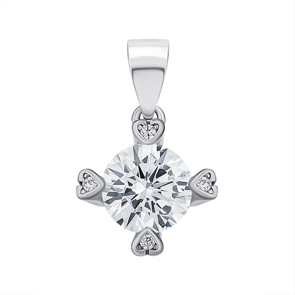 

Серебряная подвеска с фианитами 000147705