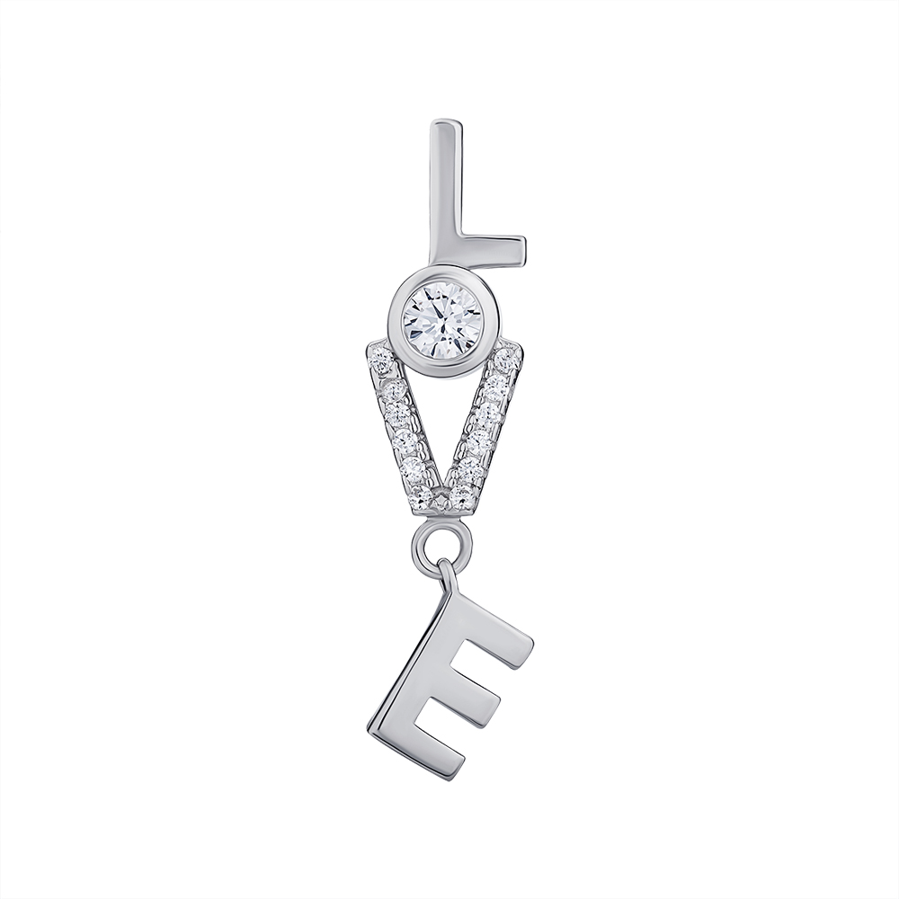 

Подвеска из серебра с фианитами 000147281