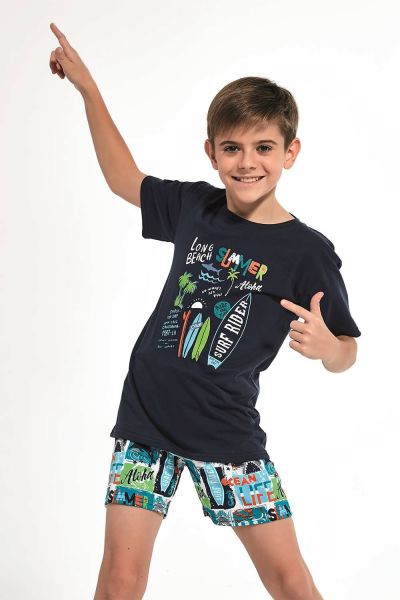 

Пижама 85 SURFER Cornette 789-20 сине-бирюзовая 122-128