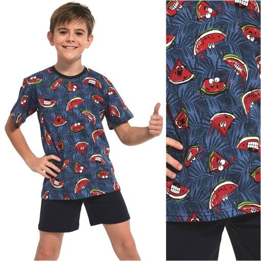 

Пижама для мальчиков подростков 335-20 86 WATERMELON 3 Cornette джинс-красная 134-140