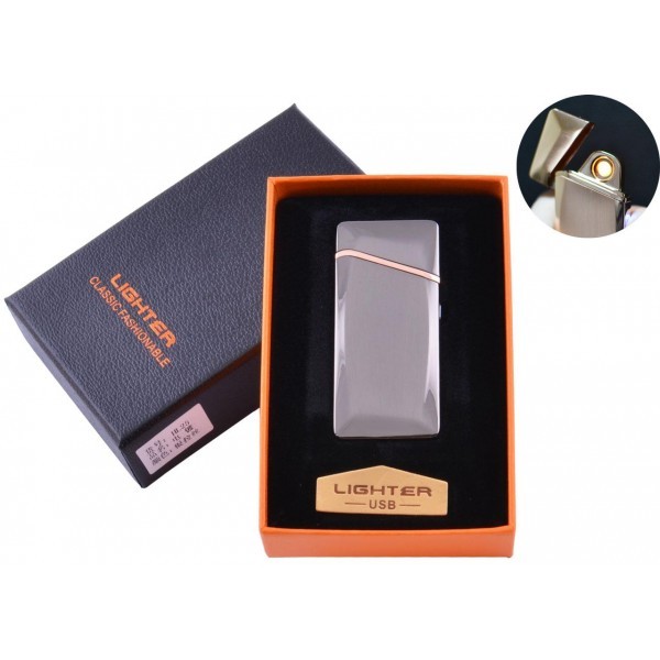 

USB зажигалка в подарочной упаковке (Спираль накаливания) HL-25 Gold