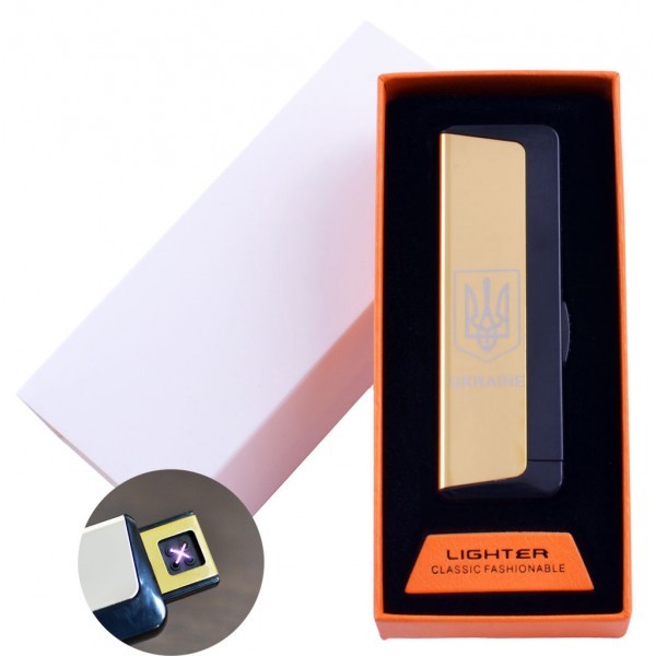 

Зажигалка в подарочной коробке Замочек от Сердца (Турбо пламя) XT-1 Gold
