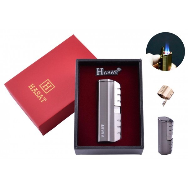 

Зажигалка в подарочной коробке Hasat (Острое пламя) 4320 Black