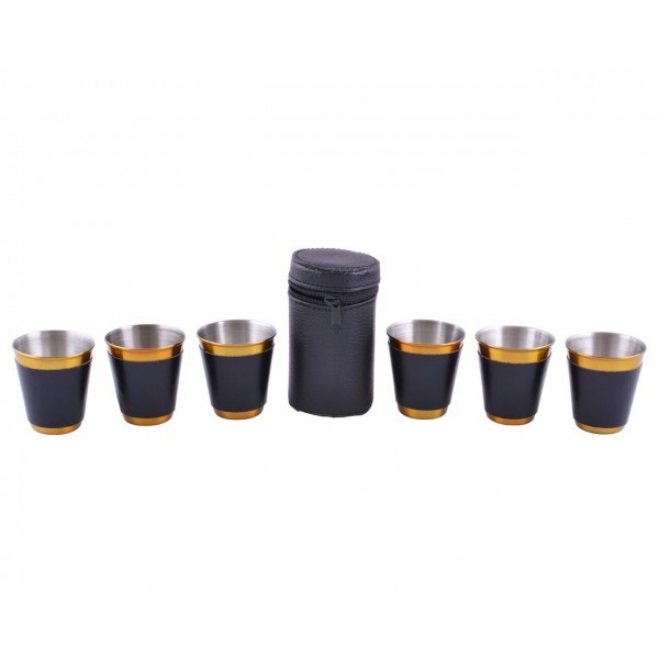 

Походные рюмки из нержавеющей стали (6 шт) PQ-14-6 Black