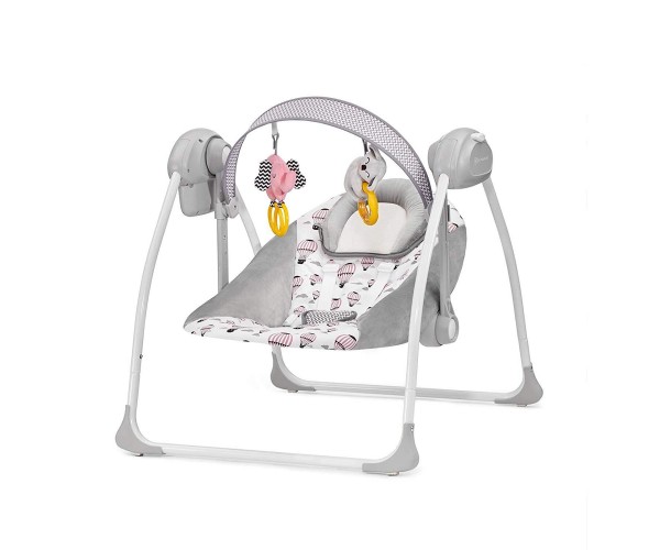 

Шезлонг-качалка Kinderkraft Flo Серо-голубой