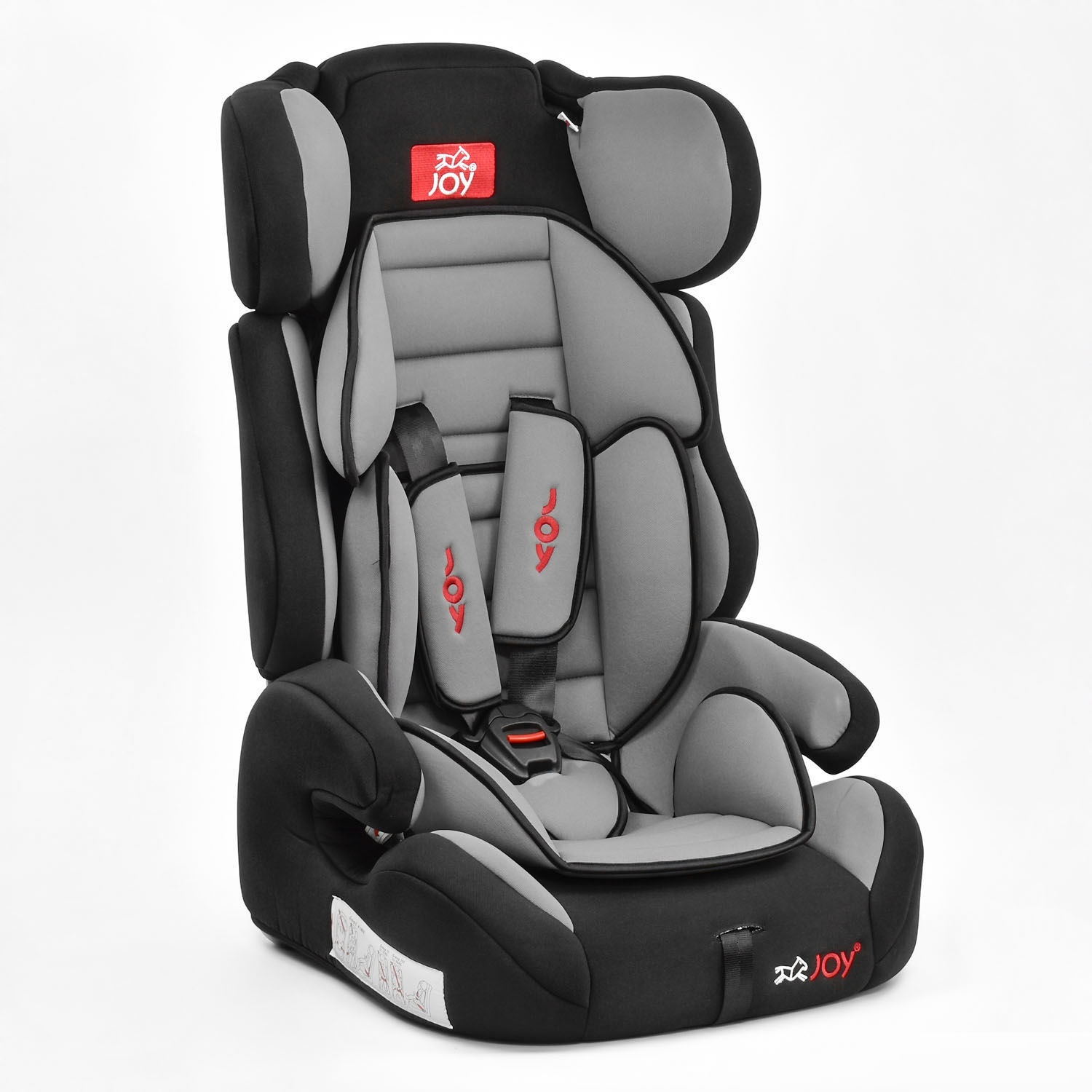 

Автокресло детское универсальное JOY E 1390 (9-36 кг) Черно-серое